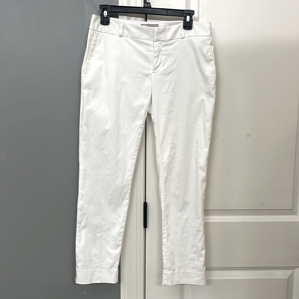Banana Republic White Hampton Pant size 2